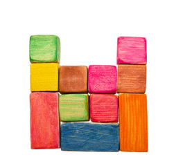 Wooden toy blocks