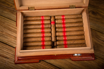 cigars and humidor