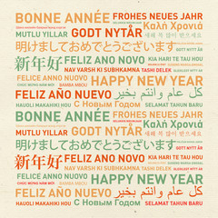 Fototapeta premium Happy new year from the world