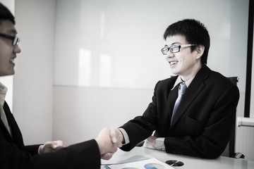 businessmen shaking hands