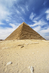 Fototapeta na wymiar Pyramids of Giza - Pyramid of Khafre in Egypt