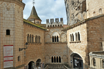 il villaggio di Rocamadour l'Abbazia di Notre Dame - Francia