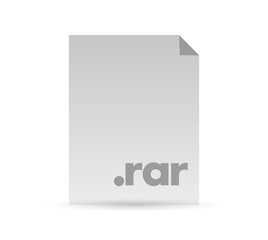 rar document file illustration design