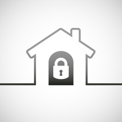 House lock icon