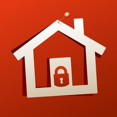 House lock icon