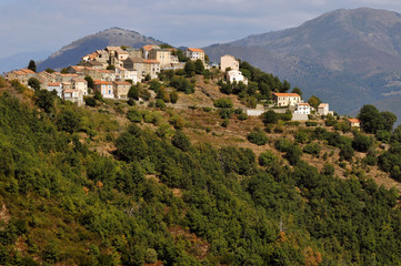 Fototapeta na wymiar Village de Casanova en Corse
