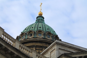 Fototapeta na wymiar купол Казанского собора