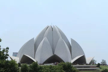 Gordijnen Lotustempel in New Delhi, India © hecke71