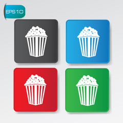 Popcorn buttons,vector