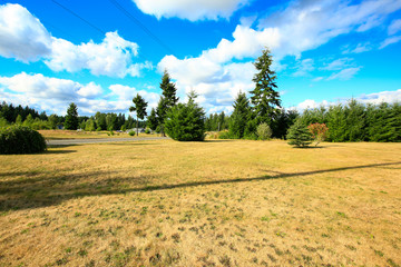 Beautiful countryside landscape. Late summer in washington state