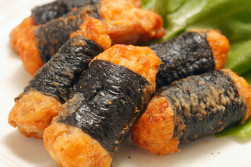 鶏の磯辺揚げ