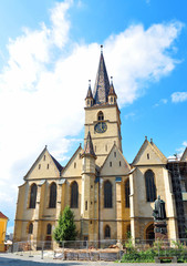 Fototapeta na wymiar Sibiu city Romania Lutheran Cathedral