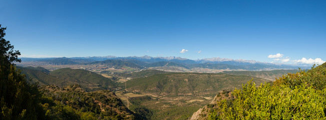 Fototapeta na wymiar The Pyrenees from a Viewpoint