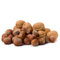 nuts isolated on white background