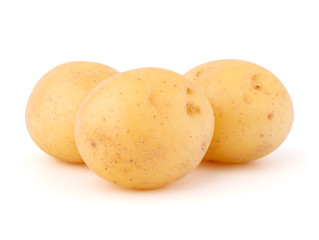 new potato tuber isolated on white background cutout