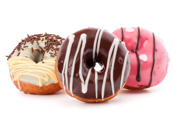 doughnut or donut isolated on white background cutout