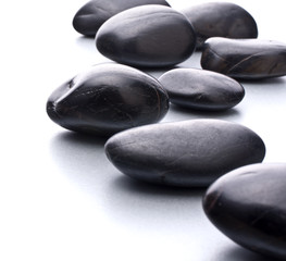 Zen pebbles. Stone spa and healthcare concept.