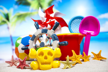 Toys for the beach, vacation