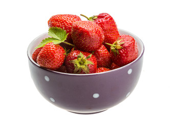 Strawberry in the bowl