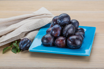 Ripe fresh plum