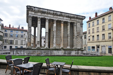 Vienne, il tempio di Augusto, Rodano Alpi