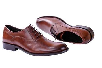 Men's autumn shoes with laces