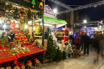 Fira de Santa Llucia - Christmas market. Barcelona
