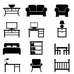 Home furniture icons