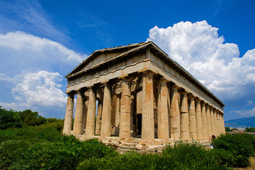 Fototapeta na wymiar le temple d'Héphaïstéion à Athènes