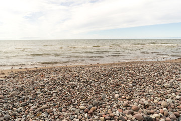 rocky beach in the baltic sea