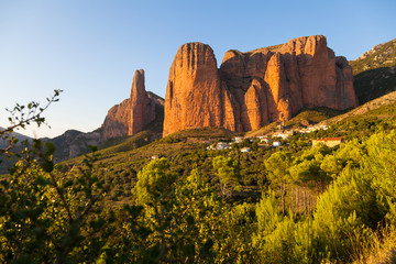 Mallos de Riglos in Huesca Aragon, Spain