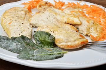 petto di pollo e carote dietetico