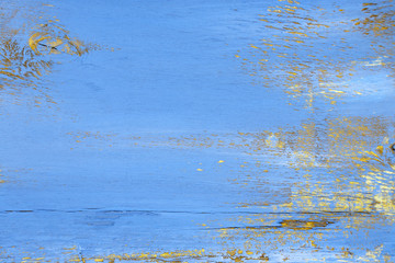 Blue old wooden background
