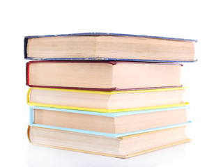 Books isolated on white