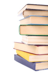 Books isolated on white