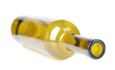 Fototapeta premium Empty glass bottle isolated on white