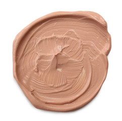 Liquid foundation isolated on white