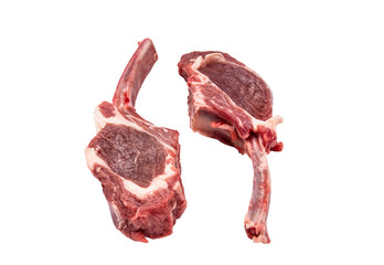 Raw lamb cutlets