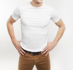 guy in white T-shirt