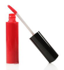Beautiful lip gloss, isolated on white