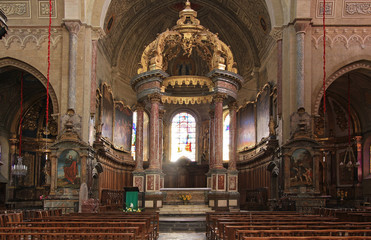 Baldaquin dans la cathédrale de Tarbes (Hautes-Pyrénées)