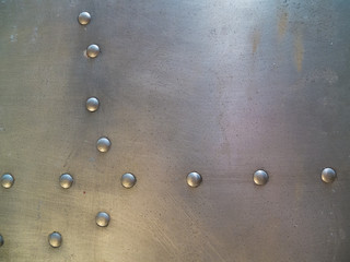 metal plate and rivets