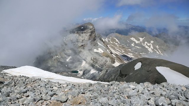 Cilindro de Marbore from Monte Perdido, Pyrenees