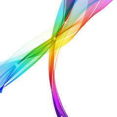 Abstract colorful background with wave, illustration