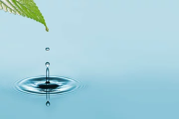 Fotobehang Water waterdruppel