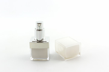 Cosmetics bottle, packaging.