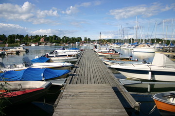 Bootsanleger in den Sch&auml;ren