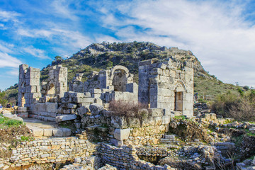 Antiche rovine in Turchia