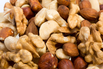 background of mixed nuts