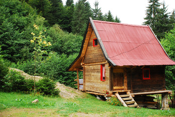 Obraz premium Bosnian Forest Hut